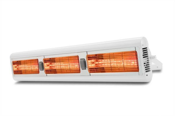 TANSUN SORRENTO TRIPLE IP in Weiß mit wetterfester Vertikalröhre 3x 1,5 KW